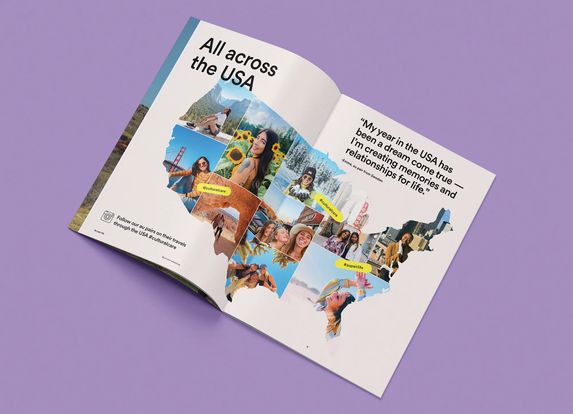 Au pair recruitment brochure